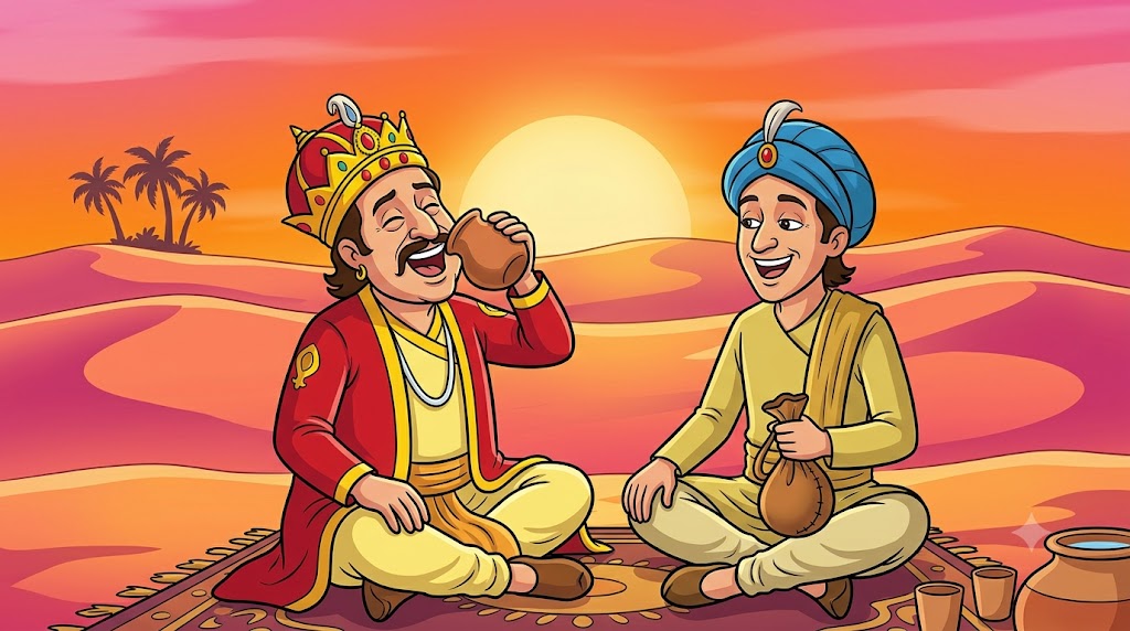 Akbar Birbal saath mein hanste hue - dosti - cartoon