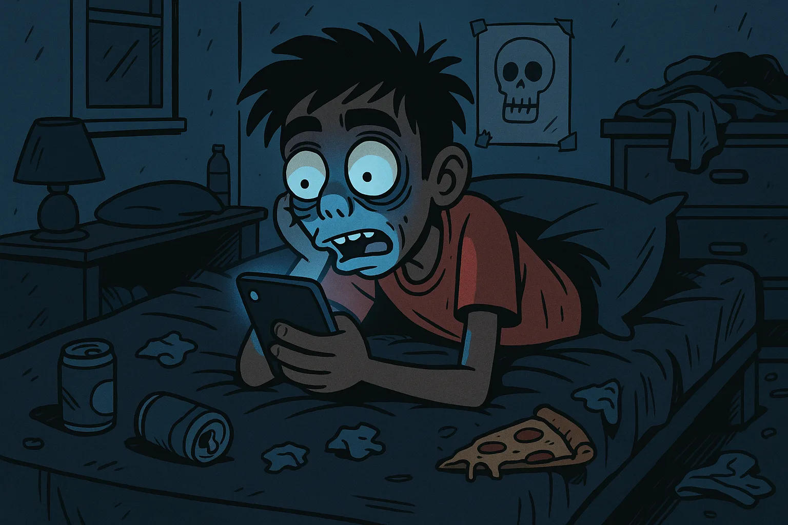 Aditya phone mein ghusa hua - cartoon