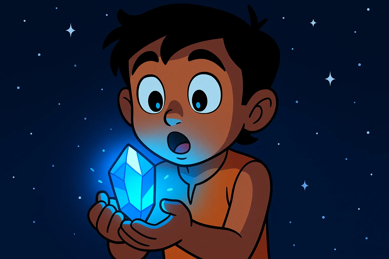 Arjun ke haath mein chamakta jadui pathar - cartoon